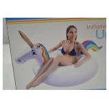 GoFloats Inflatable Unicorn Party Tube Pool Float