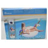 GoFloats Inflatable Unicorn Party Tube Pool Float