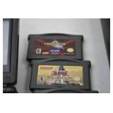 Game Boy Advance SP Console with Charger, Case, and 4 GBA Games