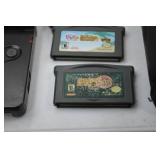 Game Boy Advance SP Console with Charger, Case, and 4 GBA Games