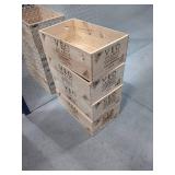 Set of 4 Veo Grande Wooden Wine Crates