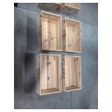 Set of 4 Veo Grande Wooden Wine Crates
