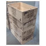 Set of 4 Veo Grande Wooden Wine Crates