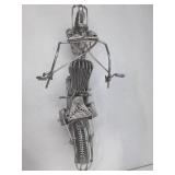 Wire Art Motorcycle Sculpture Handmade Collectible