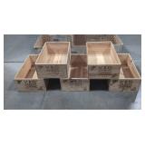Lot of 6 Veo Grande Wooden Wine Crates