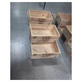 Lot of 6 Veo Grande Wooden Wine Crates