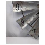 Rustic Metal Windmill Wall Clock