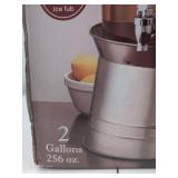 Timeless 2-Gallon Beverage Dispenser with Galvanized Base