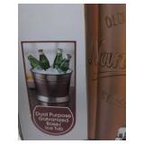Timeless 2-Gallon Beverage Dispenser with Galvanized Base