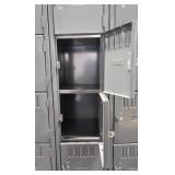 Three-Column Industrial Metal Lockers