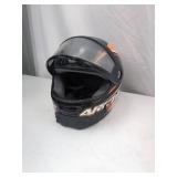 Arctic Cat Full Face Motorcycle Helmet, Black/Orange, DOT Certified