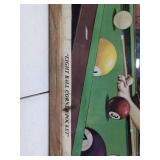 Eight Ball Corner Pocket Framed Dog Pool Art Print 21x17.5in