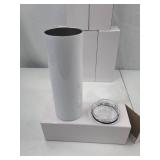 Set of 6 Stainless Steel Tumblers (8.5in x 3in)