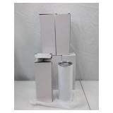 Set of 6 Stainless Steel Tumblers (8.5in x 3in)