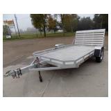 10/06 Aluminum Utility Trailer with Ramp