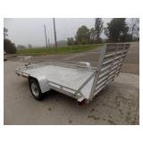 10/06 Aluminum Utility Trailer with Ramp