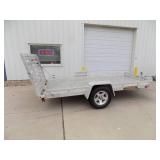 10/06 Aluminum Utility Trailer with Ramp