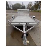 10/06 Aluminum Utility Trailer with Ramp
