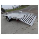 10/06 Aluminum Utility Trailer with Ramp