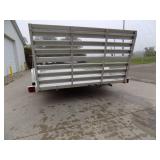 10/06 Aluminum Utility Trailer with Ramp