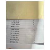 Manifested Pallet #12 - Part Numbers and Quantities