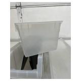 Lot of 6 Akro-Mils 30084 24" Storage Bins & Quantum Hulk – Stackable Plastic Storage Bins Made in the USA – Versatile Organization Includes Some Subdividers - Great Condition!