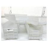 Lot of 9 Akro-Mils 30164 24" Storage Bins – Stackable Plastic Storage Bins Made in the USA – Versatile Organization and Durable Storage Solutions Work Well