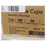 MSRP $100 NEW Case (5,000 each) McKesson 12146 1 oz. Graduated Medicine Cups – Non-Sterile, Clear Plastic, Disposable, Graduated in oz, mL, cc, & tbsp – Ideal for Medication Dispensing, Single