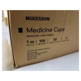 MSRP $100 NEW Case (5,000 each) McKesson 12146 1 oz. Graduated Medicine Cups – Non-Sterile, Clear Plastic, Disposable, Graduated in oz, mL, cc, & tbsp – Ideal for Medication Dispensing, Single