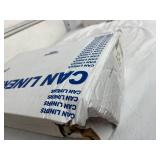 1 Case (150 each) NEW Novolex Z8048UN 40" x 48" 40-45 Gallon Heavy Duty High Density Flatpack Can Liners