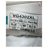 1 Case (200 each) NEW Novaplus VG4302XL 30" x 43" 1.2 Mil Rack Bag Trash Can Liner - Blue - Open Box