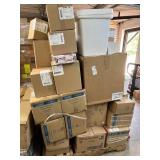 Whole Pallet Filled with New In Box Items!  Highlights - Toilet Paper, Lab Coats, New In Box Heating Pads, Uline Sleeve Protectors, AHP Diversey Oxivir TB Wipes ++ *Must take all!