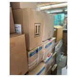 Whole Pallet Filled with New In Box Items!  Highlights - Toilet Paper, Lab Coats, New In Box Heating Pads, Uline Sleeve Protectors, AHP Diversey Oxivir TB Wipes ++ *Must take all!
