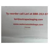 WOW I Want This!! 1 Case (100 each) NEW 1126330 26" x 33" Standard Duty Hot Water Soluble Laundry Hamper Bags - Throw Clothes With Bag In Laundry & Bag Dissolves In Hot Water!! Fits 20 gallon can 