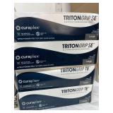 MSRP $350 = 13 boxes - 1400 gloves Total NEW Mixed Brand Nitrile Gloves M &Mostly L - Microflex, Curaplex,**Halyard Black-Fire