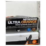 MSRP $350 = 13 boxes - 1400 gloves Total NEW Mixed Brand Nitrile Gloves M &Mostly L - Microflex, Curaplex,**Halyard Black-Fire