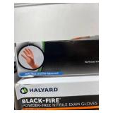 MSRP $350 = 13 boxes - 1400 gloves Total NEW Mixed Brand Nitrile Gloves M &Mostly L - Microflex, Curaplex,**Halyard Black-Fire
