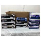1 Case (11 boxes each) NEW Mixed Brand Microflex & Halyard Nitrile and Latex Gloves - Size Medium