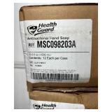 MSRP $400 = 4 Cases (12 each per case) NEW Health Guard MSC098203A 33.8 fl. oz. Antibacterial Hand Soap For Liquid Dispensers - Or Cut The Tip Off & Refill Your Home Liquid Soap Dispensers