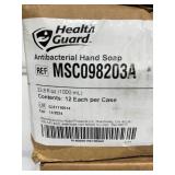 MSRP $400 = 4 Cases (12 each per case) NEW Health Guard MSC098203A 33.8 fl. oz. Antibacterial Hand Soap For Liquid Dispensers - Or Cut The Tip Off & Refill Your Home Liquid Soap Dispensers