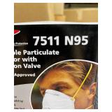 MSRP $400 Lot 16 Boxes (280 Masks Total) NEW NS Northern Safety Respiratory Protection 7511 & 7210 N95 NIOSH Approved Disposable Particulate Respirator - some with Exhalation Valves - Latex-Free H