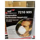 MSRP $400 Lot 16 Boxes (280 Masks Total) NEW NS Northern Safety Respiratory Protection 7511 & 7210 N95 NIOSH Approved Disposable Particulate Respirator - some with Exhalation Valves - Latex-Free H