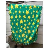 NEW Hand Crafted Dinosaur Triceratops Theme "Dinosnore" Fleece Blanket with Fringed Edges