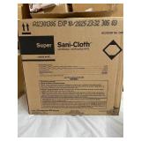 MSRP $150 = 1 Case (12 containers per case) NEW PDI Q55172 6" x 6.75" Super Sani-Cloth Germicidal Disposable Wipes - Large Canisters