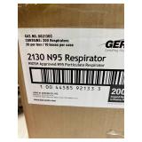 MSRP $250 = 1 Case (200 each) NEW Gerson 082130C 2130 NIOSH Approved N95 Particulate Cupped Respirators Masks – High Filtration Efficiency, Comfortable Fit For Extended Wear, Electrostatically charg