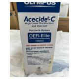 MSRP $300 NEW Olympus 1065mL Acecide-C OER-Elite High-Level Disinfectant and Sterilant -peracetic acid-based (PAA) chemical germicide designed for the Olympus OER-Elite endoscope reprocessor Box Has W