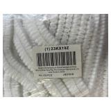 2+ Cases (1000 each per case) NEW PK-100 24" Pleated Bouffant Cap - White - For Industrial, Lab Use and Food Processing