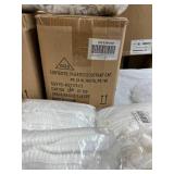 2+ Cases (1000 each per case) NEW PK-100 24" Pleated Bouffant Cap - White - For Industrial, Lab Use and Food Processing