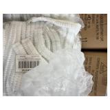 2+ Cases (1000 each per case) NEW PK-100 24" Pleated Bouffant Cap - White - For Industrial, Lab Use and Food Processing