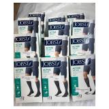 MSRP $480 Lot of 12 NEW Jobst 75147 Active Wear Knee Cut Medical Compression Stockings - Cushioning, Moist Management, Soft Touch - Mostly Size Small, Variety Color & Style